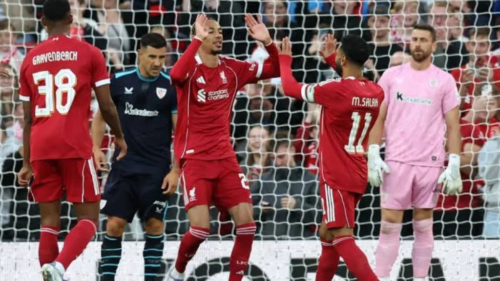 Liverpool Kembali Raih Kemenangan atas Athletic Club di Anfield